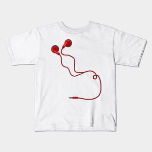 Earphones Kids T-Shirt